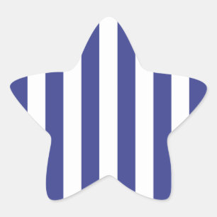 Adesivo Estrela Bandas brancas e azuis