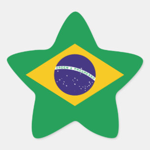 Adesivo Estrela bandeira brasileira