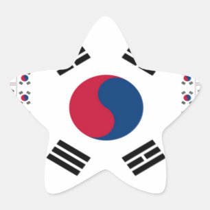 Adesivo Estrela Bandeira Coreana Diagonal Bonita: Uma Arte Infinit