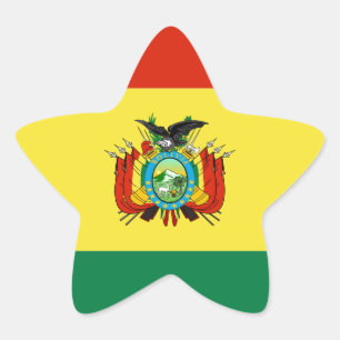 Adesivo Estrela Bandeira da Bolívia