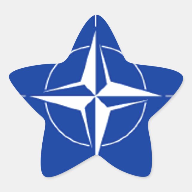 Adesivo Estrela Bandeira da NATO (Frente)