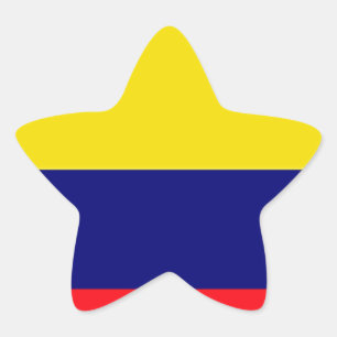 Adesivo Estrela Bandeira de Colômbia
