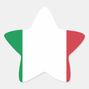 Adesivo Estrela Bandeira de Itália