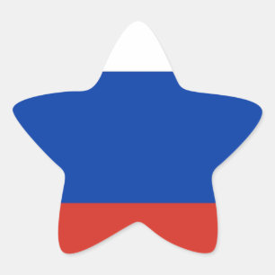Adesivo Estrela Bandeira de Rússia - ФлагРоссии - Тр
