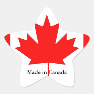 Adesivo Estrela Bandeira do Canadá