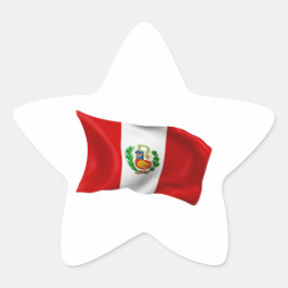 Adesivo Estrela Bandeira do Peru
