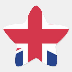 Adesivo Estrela Bandeira do Reino Unido