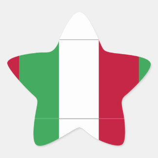 ADESIVO ESTRELA BANDEIRA ITALIANA