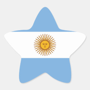 Adesivo Estrela Bandeira Nacional Argentina