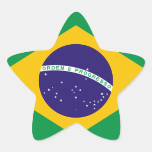Adesivo Estrela Bandeira Nacional do Brasil