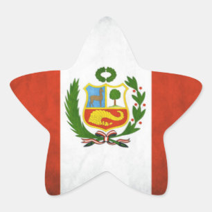 Adesivo Estrela Bandeira Nacional do Peru