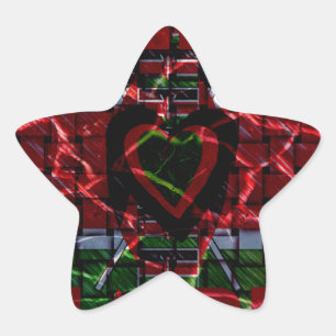 Adesivo Estrela Bandeira Rachada: Mantenha Simples - Resiliência Q