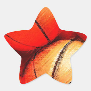 Adesivo Estrela Basquete