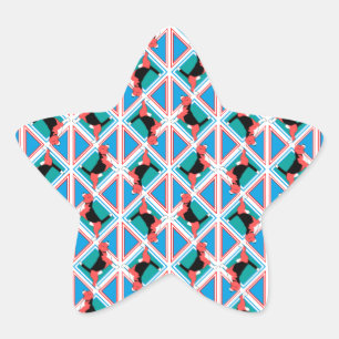 Adesivo Estrela Beagle Pattern Quattrodog