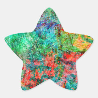Adesivo Estrela Beautiful red abstract star sticker,Delight red 