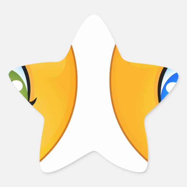 Adesivo Estrela bebê emojis (Frente)