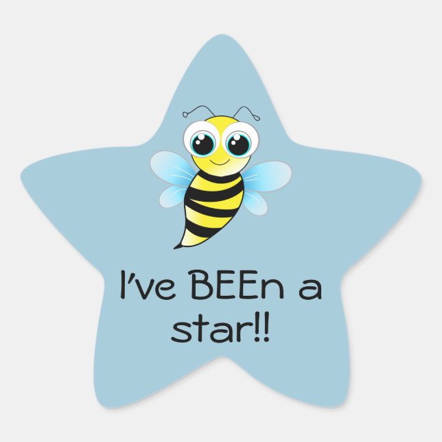 Adesivo Estrela Bee Star Sticker (Frente)