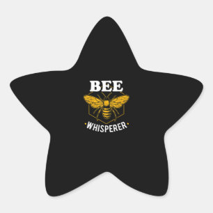 Adesivo Estrela Bee Whisperer Presente Engraçado Para Os Apicul