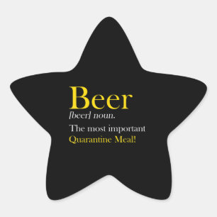 Adesivo Estrela Beer Lover Cerveja A Refeição Mais Importante
