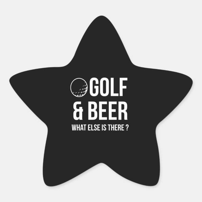 Adesivo Estrela Beer Lover | Golfe E Cerveja (Frente)