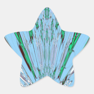Adesivo Estrela Belo Aqua Azul Azul Incrível Arte Floral