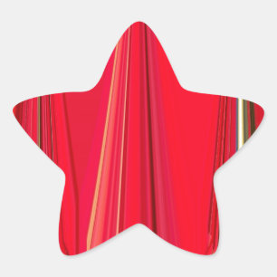 Adesivo Estrela Belo Design de Abstrato de de Textura Vermelha
