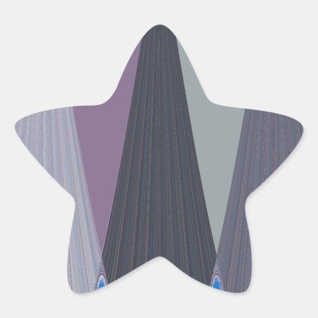 Adesivo Estrela Belo Impressão de Design de Arte Chevron (Frente)