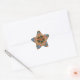 Adesivo Estrela Belo vazio de girafa colorida africana (Envelope)