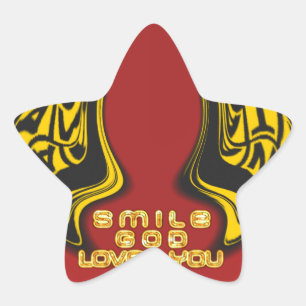 Adesivo Estrela Bênção de Acima: Saudação Espiritual do Amor de De