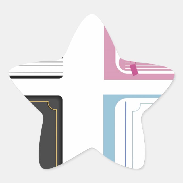 Adesivo Estrela bíblias (Frente)