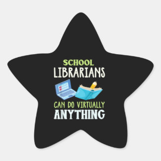 Adesivo Estrela Bibliotecas Escolares Camisa Trabalho de Bibliotec