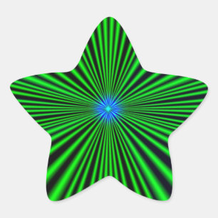 Adesivo Estrela Blau - grüne Stern