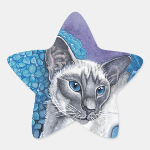 Adesivo Estrela Blue Point Siamese Cat