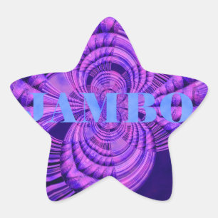 Adesivo Estrela Blue Sky Hakuna Matata Kenya Giraffe Art C