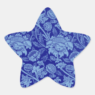 Adesivo Estrela Blue Wey por William Morris