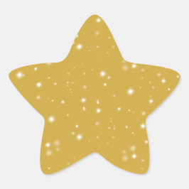 Adesivo Estrela Boho Dourado Starlight