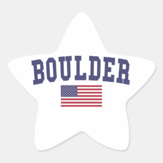 Adesivo Estrela Boulder US Flag