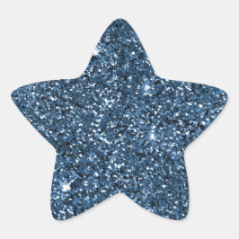 Adesivo Estrela Brilhante Azul