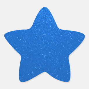 Adesivo Estrela Brilho brandamente azul