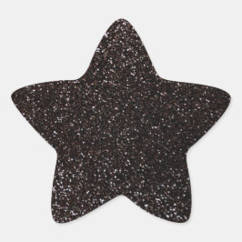 Adesivo Estrela Brilho preto