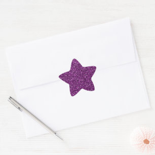 Adesivo Estrela Brilho Roxo de Meia-Noite