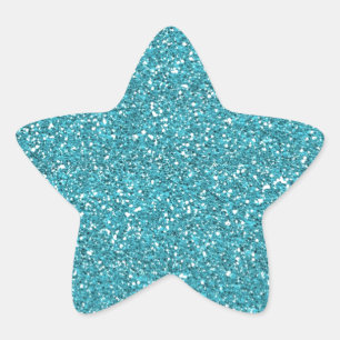 Adesivo Estrela Brilho Sparkly azul do Aqua bonito