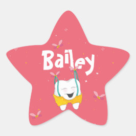 Adesivo Estrela Brincadeira Magia Brincadeira Bela Pêssego Dente V