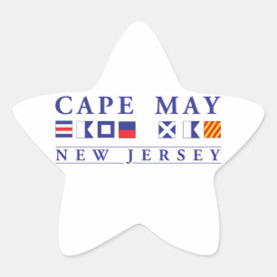 Adesivo Estrela Cabo May New Jersey