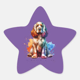 Adesivo Estrela Cachorro Inglês