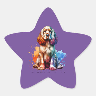 Adesivo Estrela Cachorro Inglês