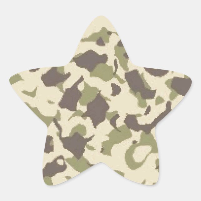 Adesivo Estrela Camo Pattern (Frente)