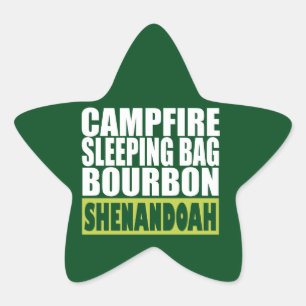 Adesivo Estrela Campfire Sleing Bag Bourbon Shenandoah