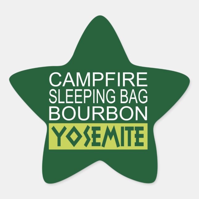 Adesivo Estrela Campfire Sleing Bag Bourbon Yosemite (Frente)