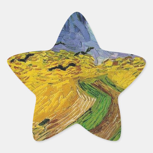 Adesivo Estrela Campos de Trigo com Corvos (Frente)